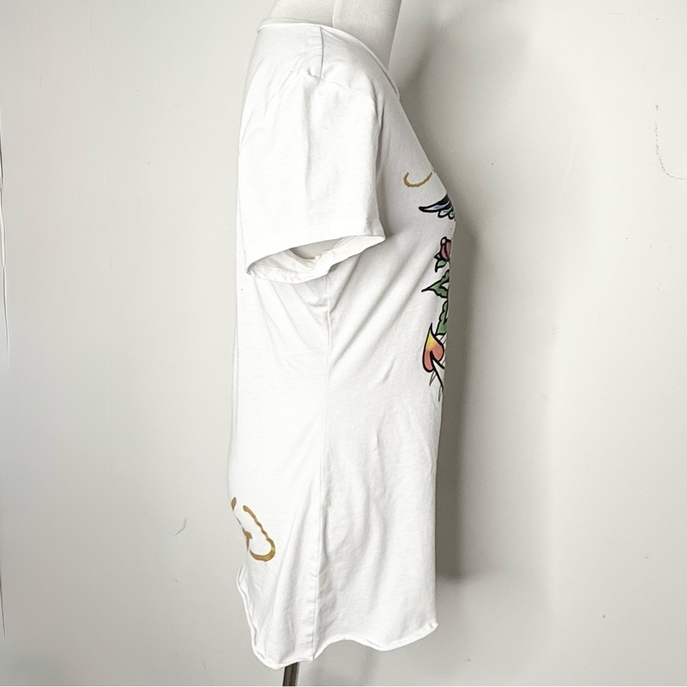 Ed Hardy Vintage Women's White Graphic Mini Dress y2k - Picture 4 of 9